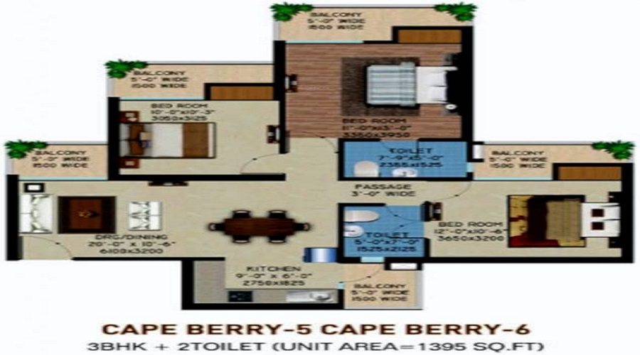 Supertech Capeluxe Floor Plan