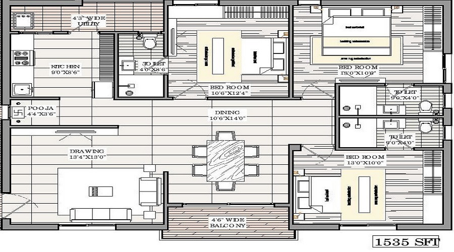 Ananda Eucalyptus Floor Plan