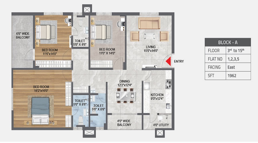 Madhu Parkville Floor Plan