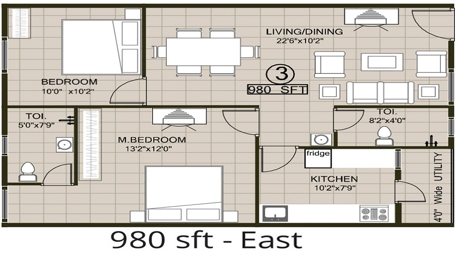 Janapriya Nile Valley Floor Plan