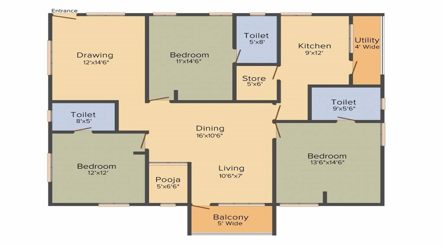 Manju Manju Infra Floor Plan