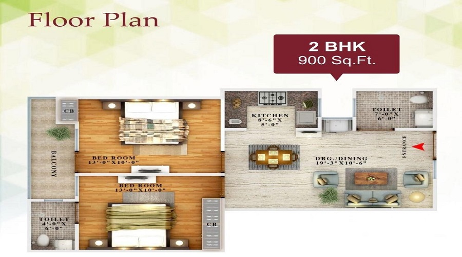 Satyam Paradise Floor Plan
