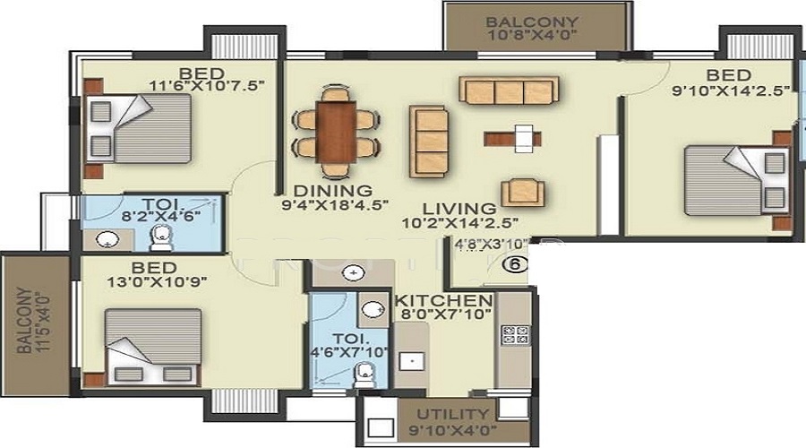 Nivedha Watraphouse Floor Plan