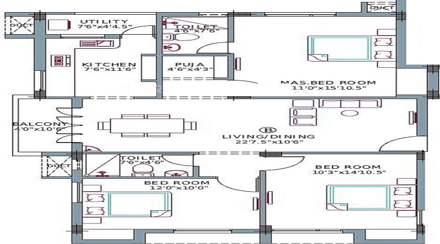 GR Natarajan Omkareshwar Floor Plan