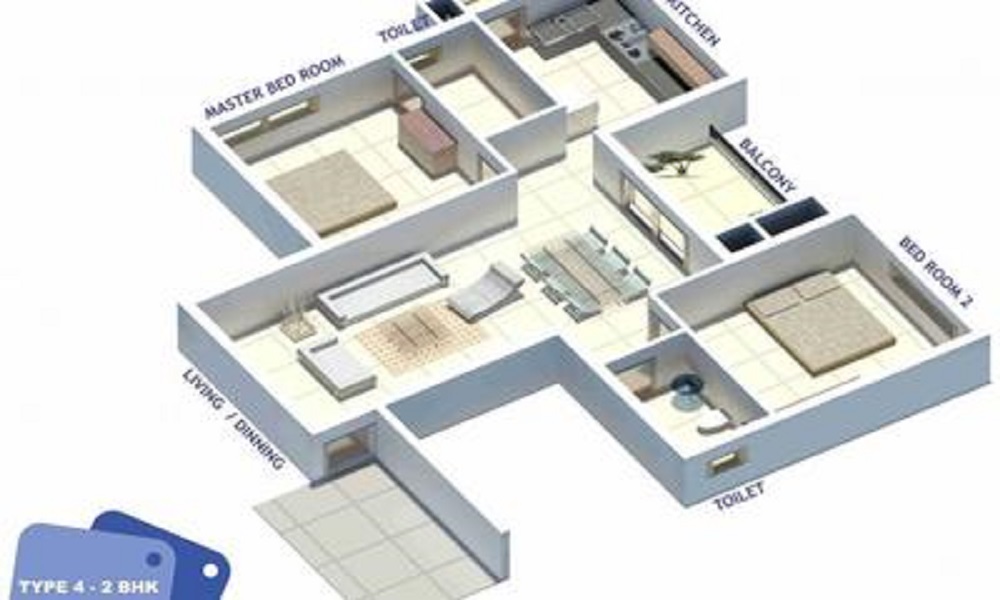 Reputed Builder Kristal Salanite Floor Plan