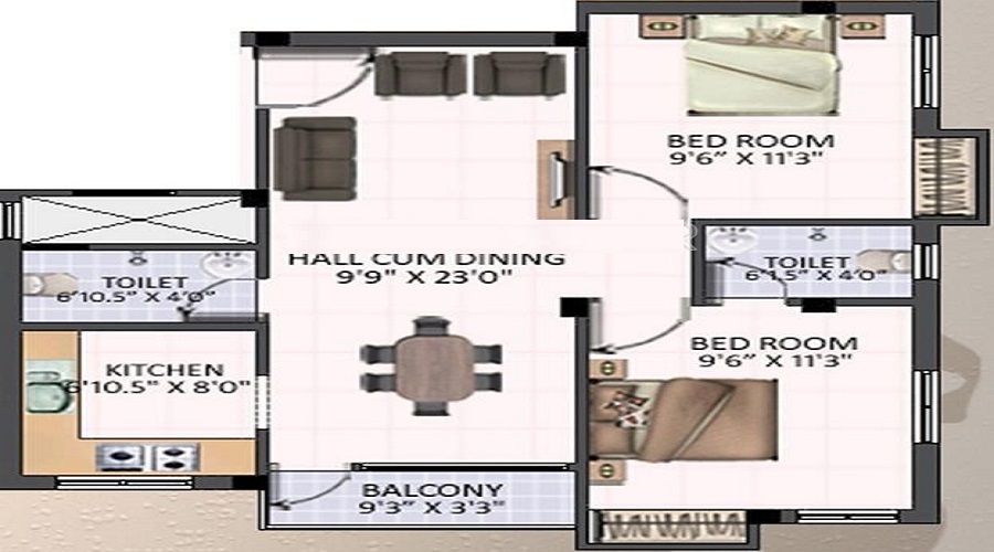 Sri Durga Foundations Aarna Floor Plan