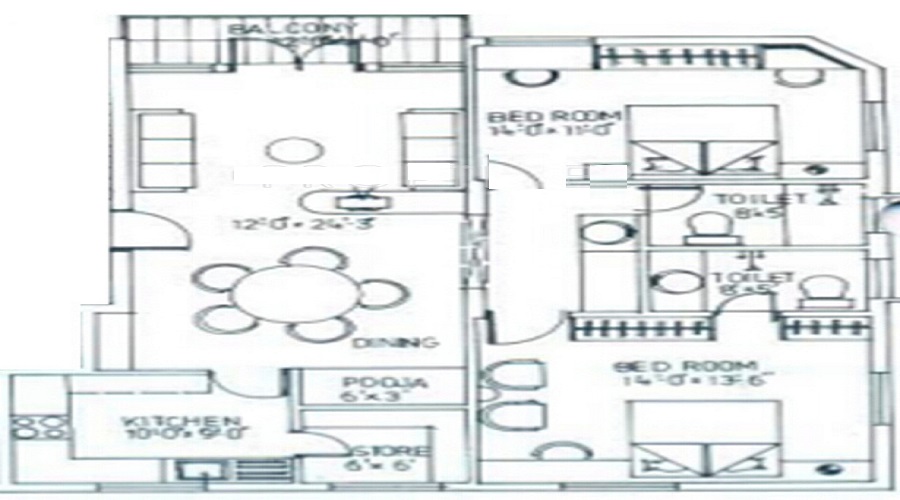 Agni Lakshmi Enclave Floor Plan