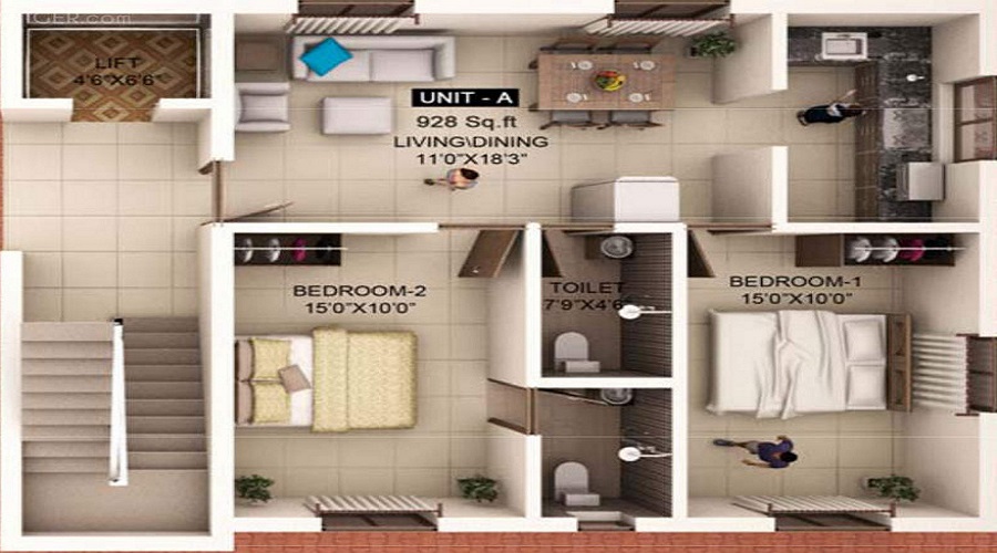 Mahalakshmi Chandrasekar Avenue Floor Plan
