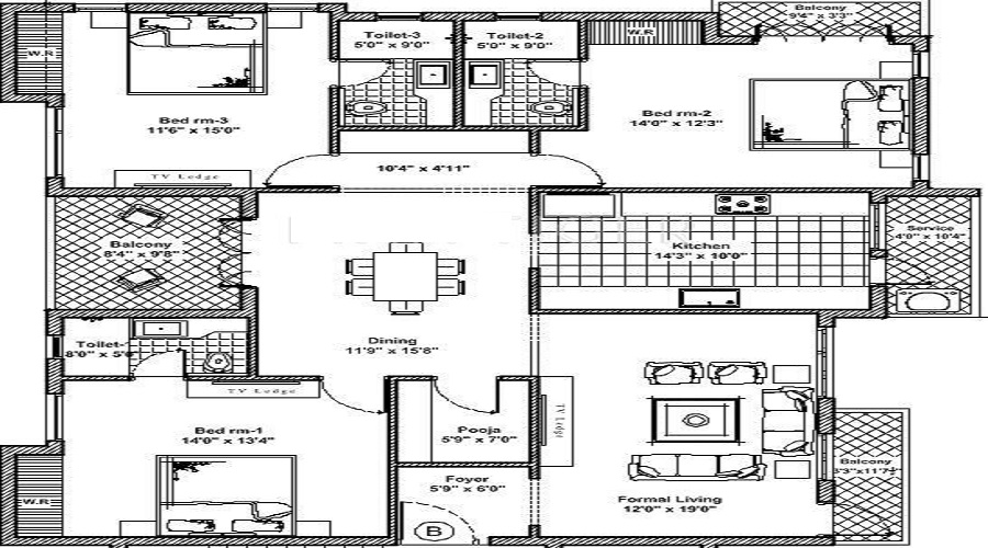 Venkateswara Srinivas Floor Plan