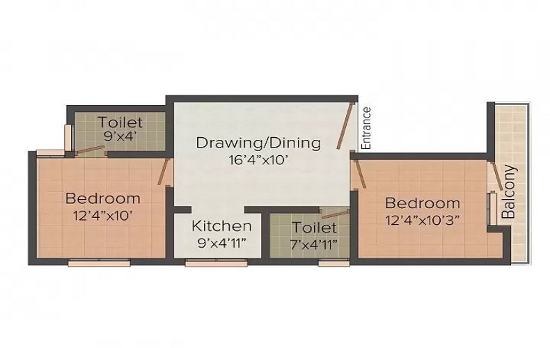 Bhadauria Apartment 4 Floor Plan