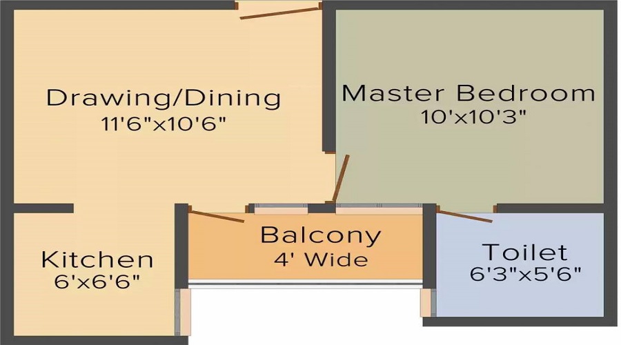 Radhey Krishna Apartment Floor Plan