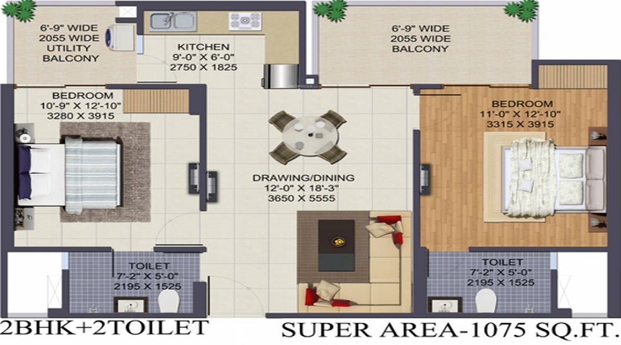 Ajnara Klock Tower Floor Plan