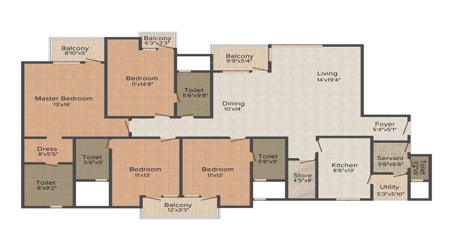 Jaypee Kasablanca Floor Plan