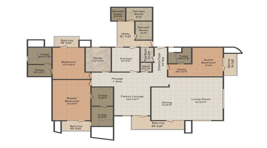 The 3C Lotus 300 Floor Plan