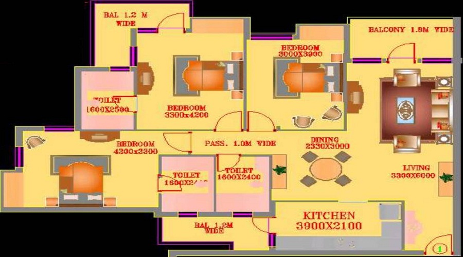 ATS Greens Village Floor Plan