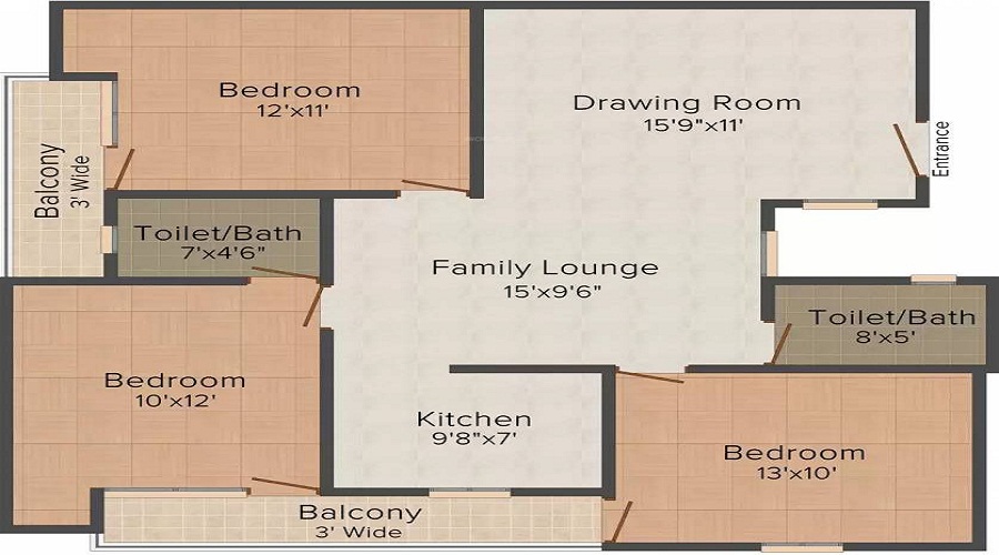 Jamia Associates Homes 8 Floor Plan