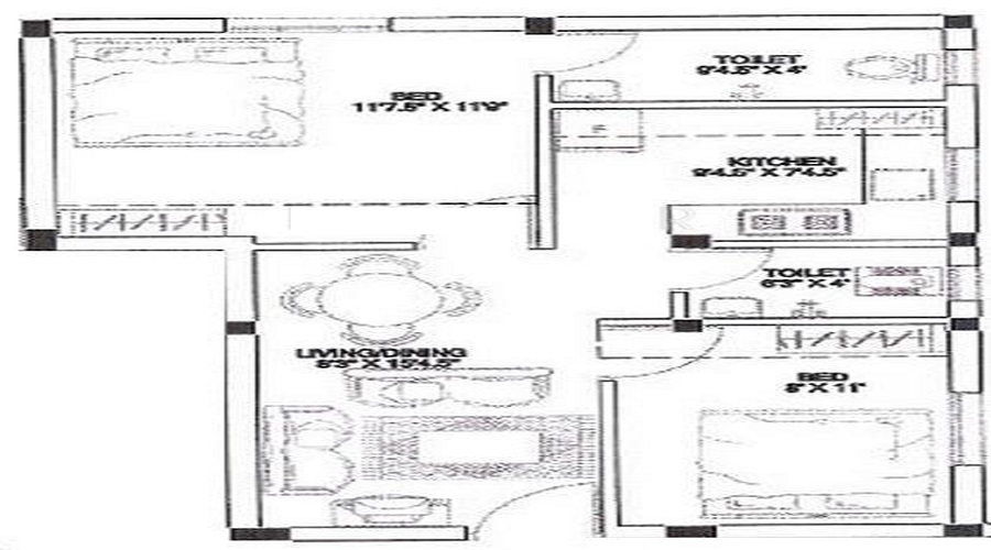 The Congate Pozhichalur Floor Plan