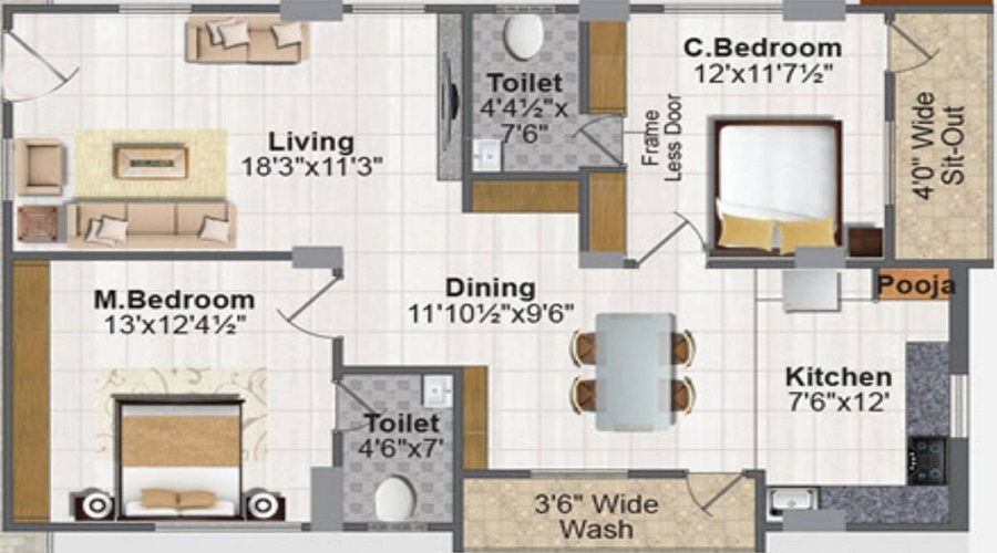 Aditya Elegance Floor Plan