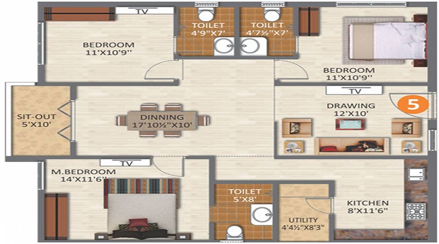 SLN Urbana Floor Plan