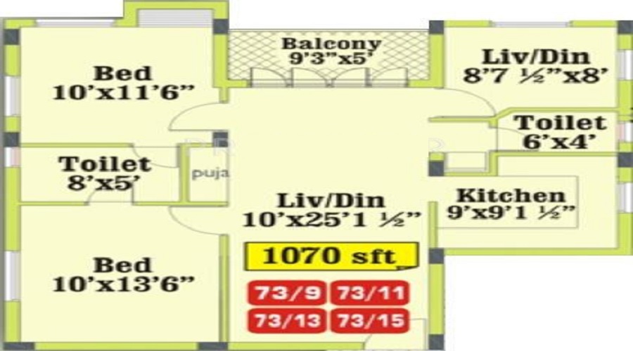 Green Millennium Central Floor Plan