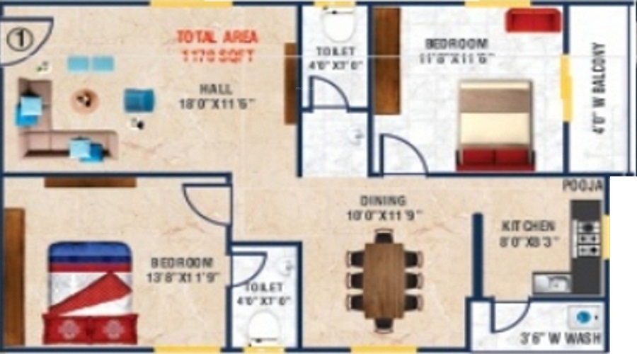 Infocity Jewel Floor Plan