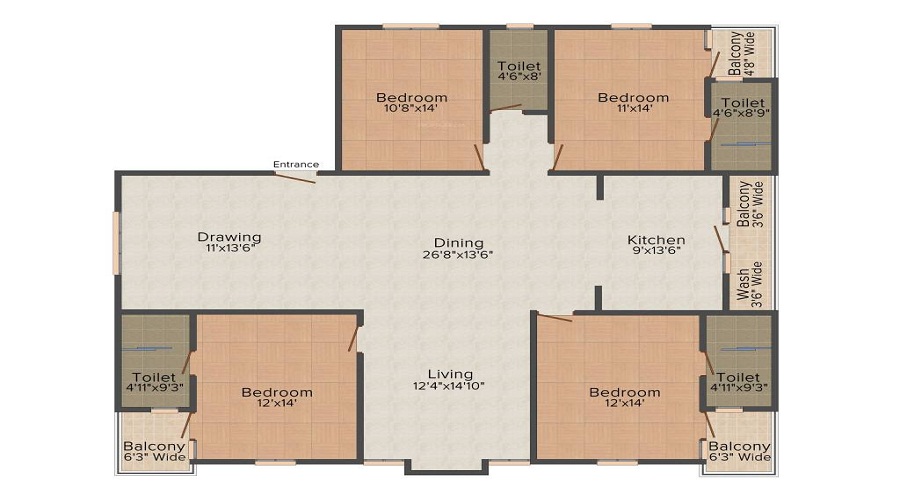 Moghal Friends Residency Floor Plan