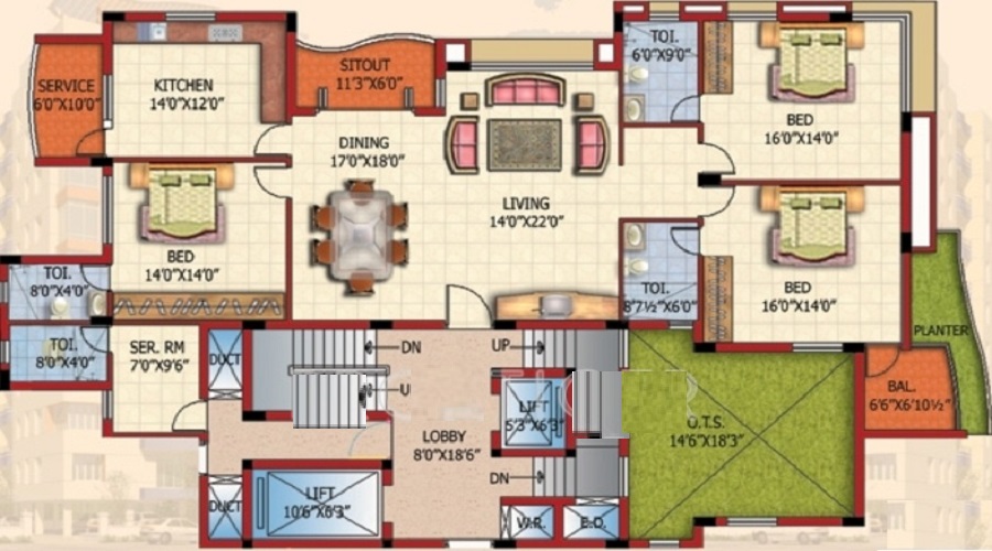 Maruthi Sindur Sunshine Floor Plan