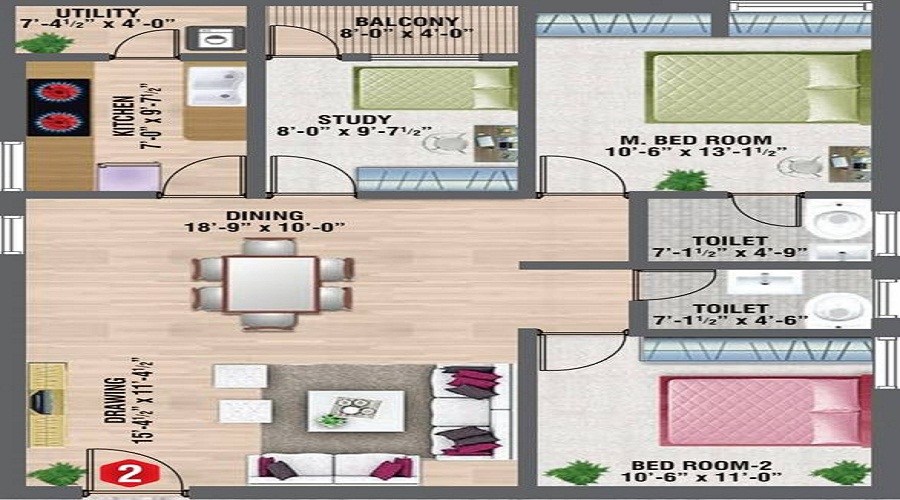 Gruhashilpis Shubhanjali Floor Plan