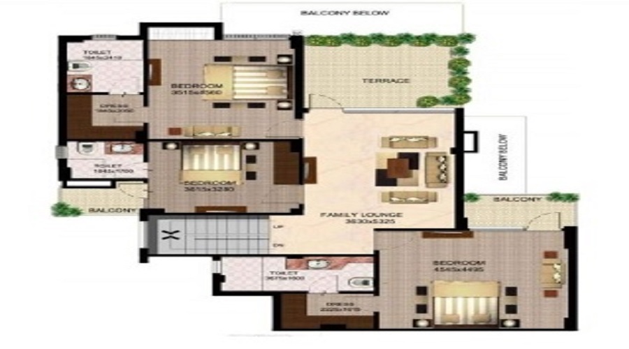 Logix Penthouse 1 Floor Plan