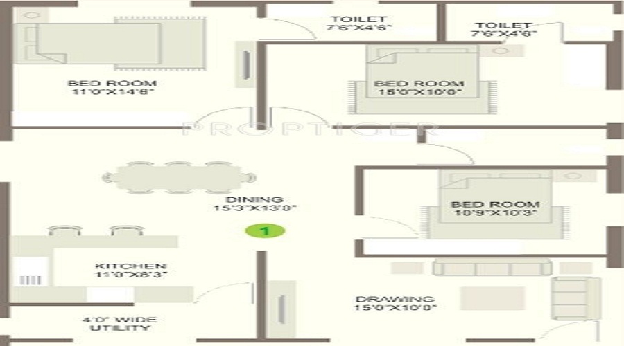 Alekhya Pine Woods Floor Plan