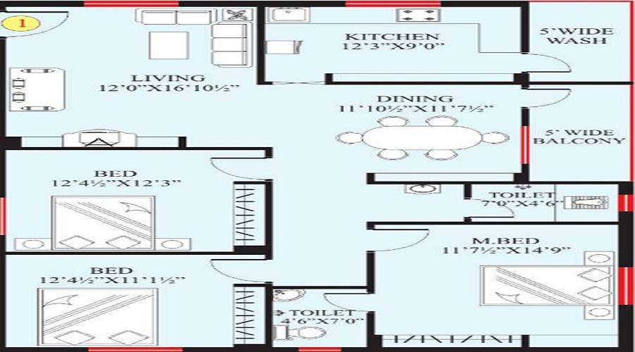 Lahari Park View Floor Plan