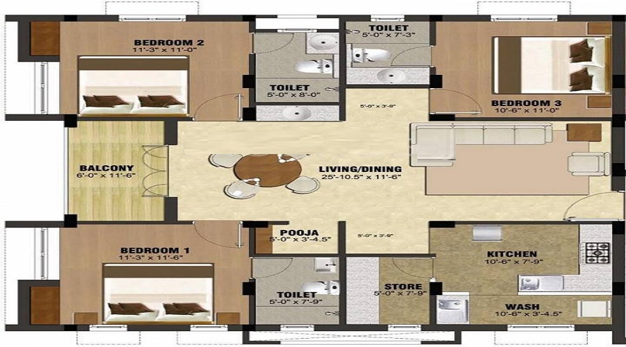 Ceebros Sri Lakshmi Floor Plan