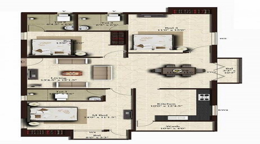 India Kanakadhara Floor Plan