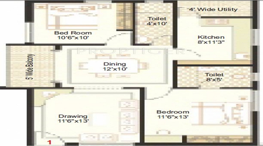 Namaha Landmark Towers Floor Plan
