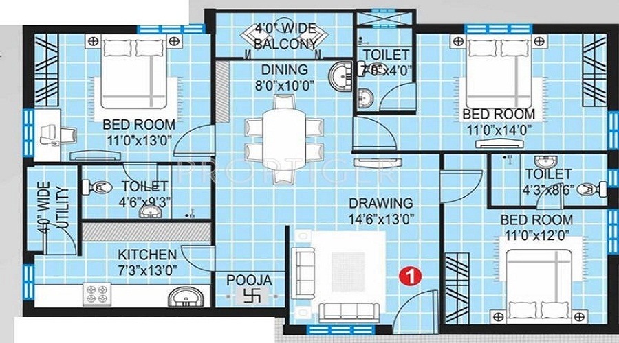 Purnima Neem Floor Plan