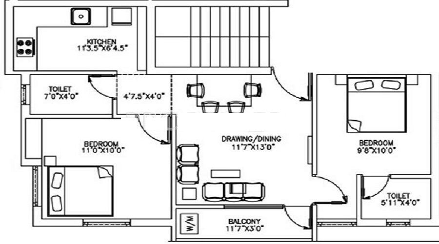 RP Mahalaxmi Floor Plan