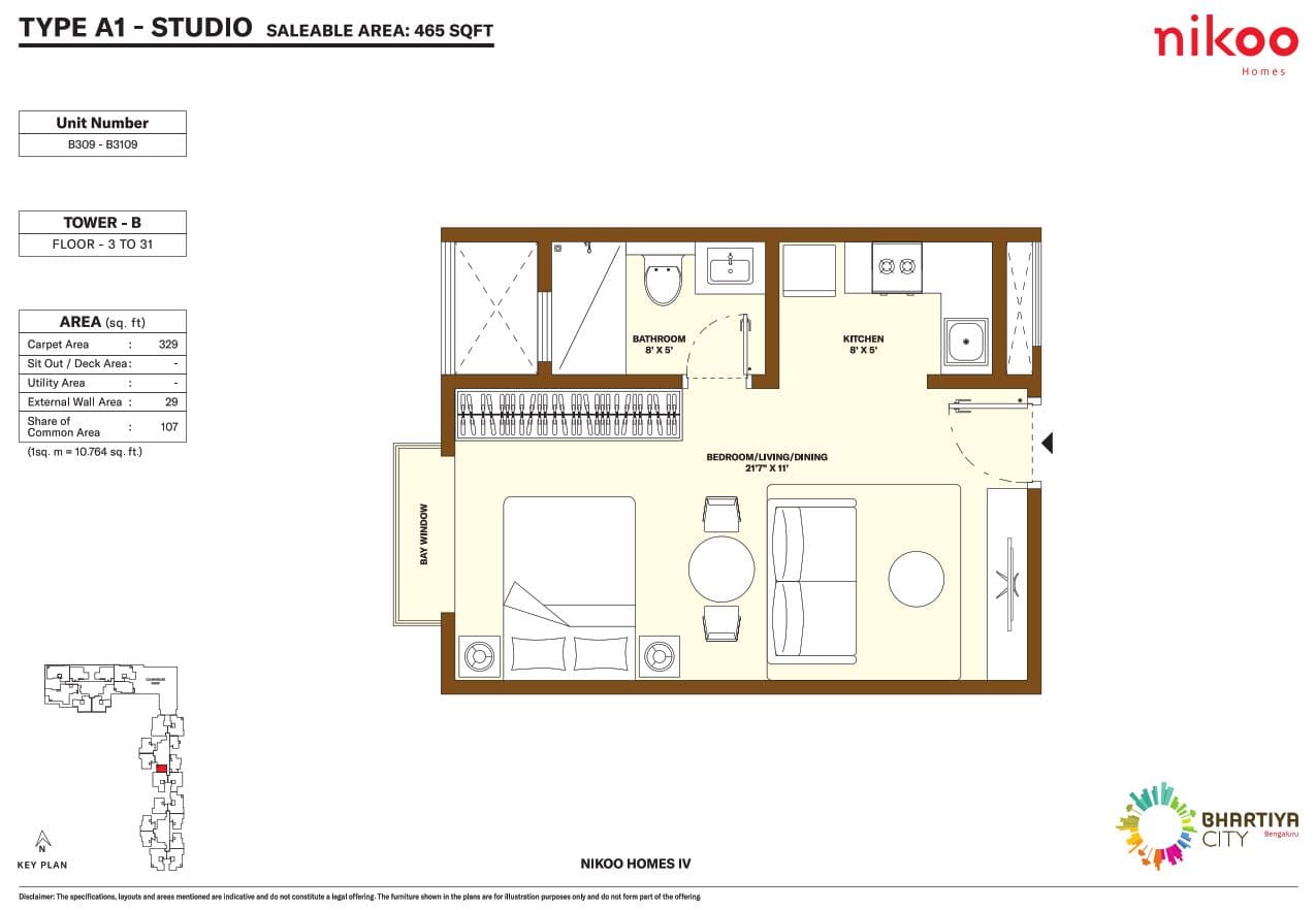 Bhartiya City Nikoo Homes 4 Floor Plan