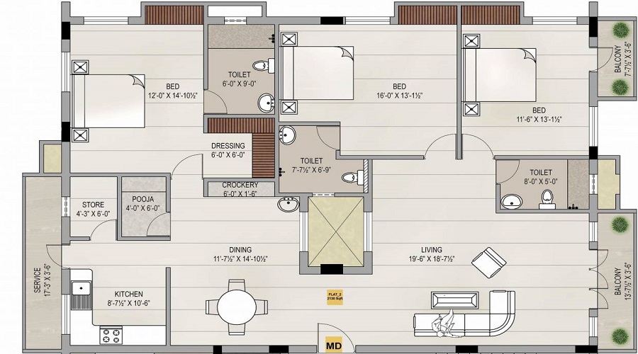 Sagas Chestnut Floor Plan