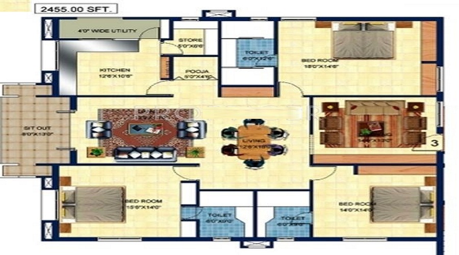 Sri Fortune Towers Floor Plan