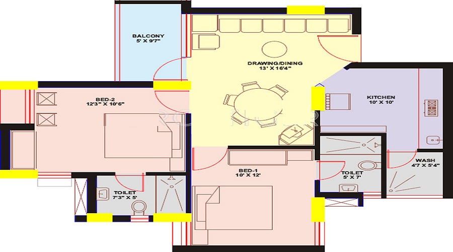 Chaitanya Sunnyvale Floor Plan