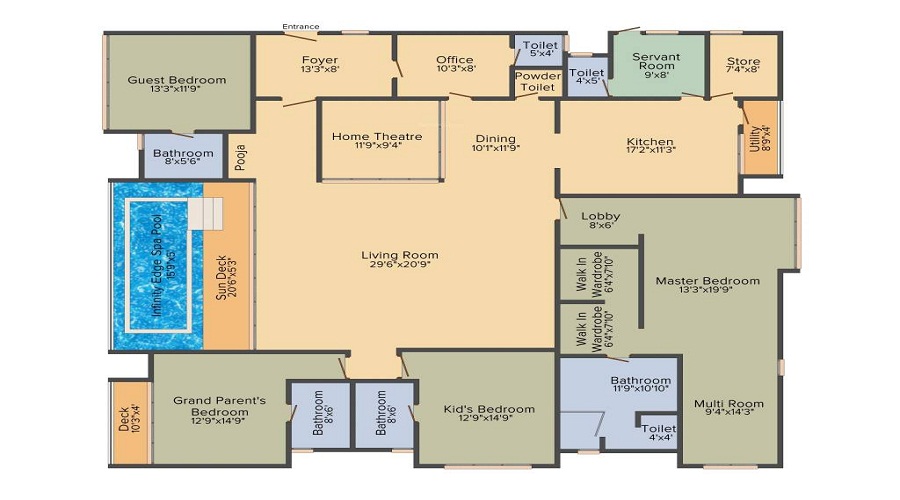 Lodha Bellezza P1 Floor Plan