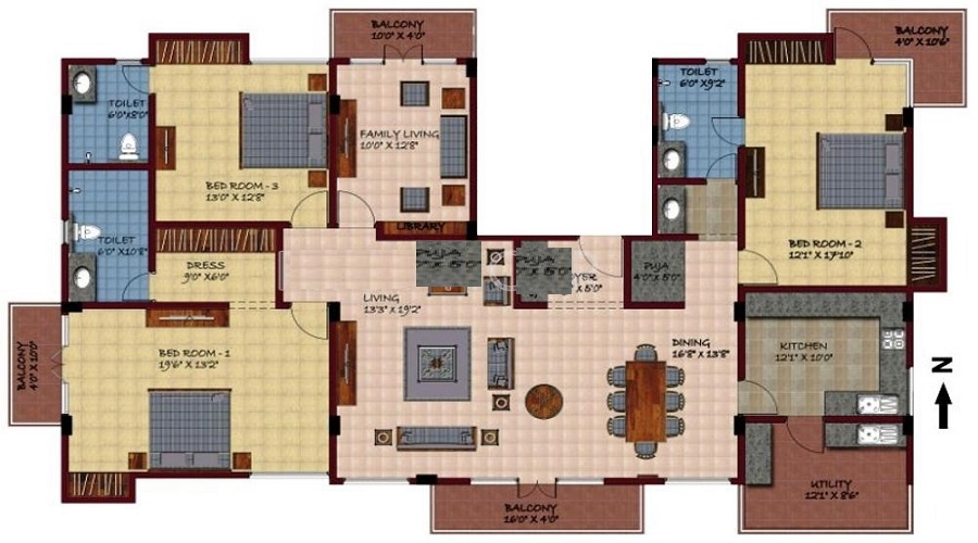 Sumanth Sreshta Jyothi Floor Plan