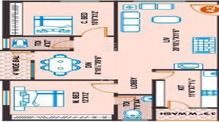 Prime Hemadri Tower Floor Plan