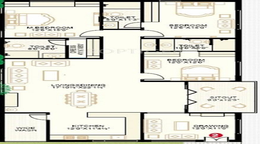 Aryamitra Vista Residency Floor Plan