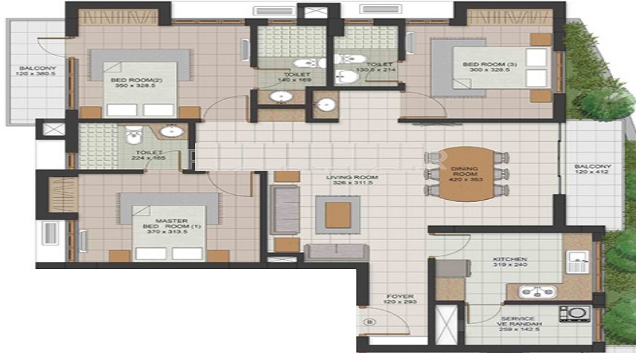 Sreerosh Renaissance Floor Plan