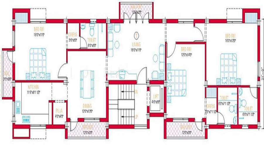GR Natarajan Sangam Floor Plan