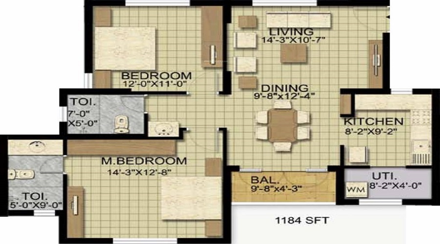 Landmark Ayna Floor Plan