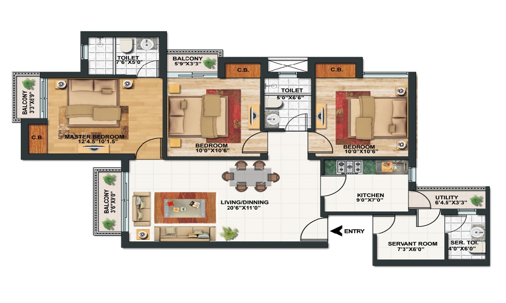Shriram Samskruti Floor Plan