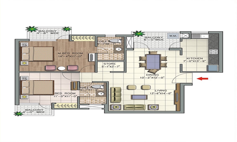 Shriram Shivaranjani Apartments Floor Plan