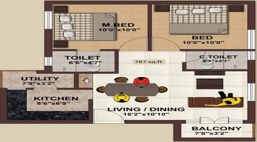 Evocon Eden Gardens Floor Plan
